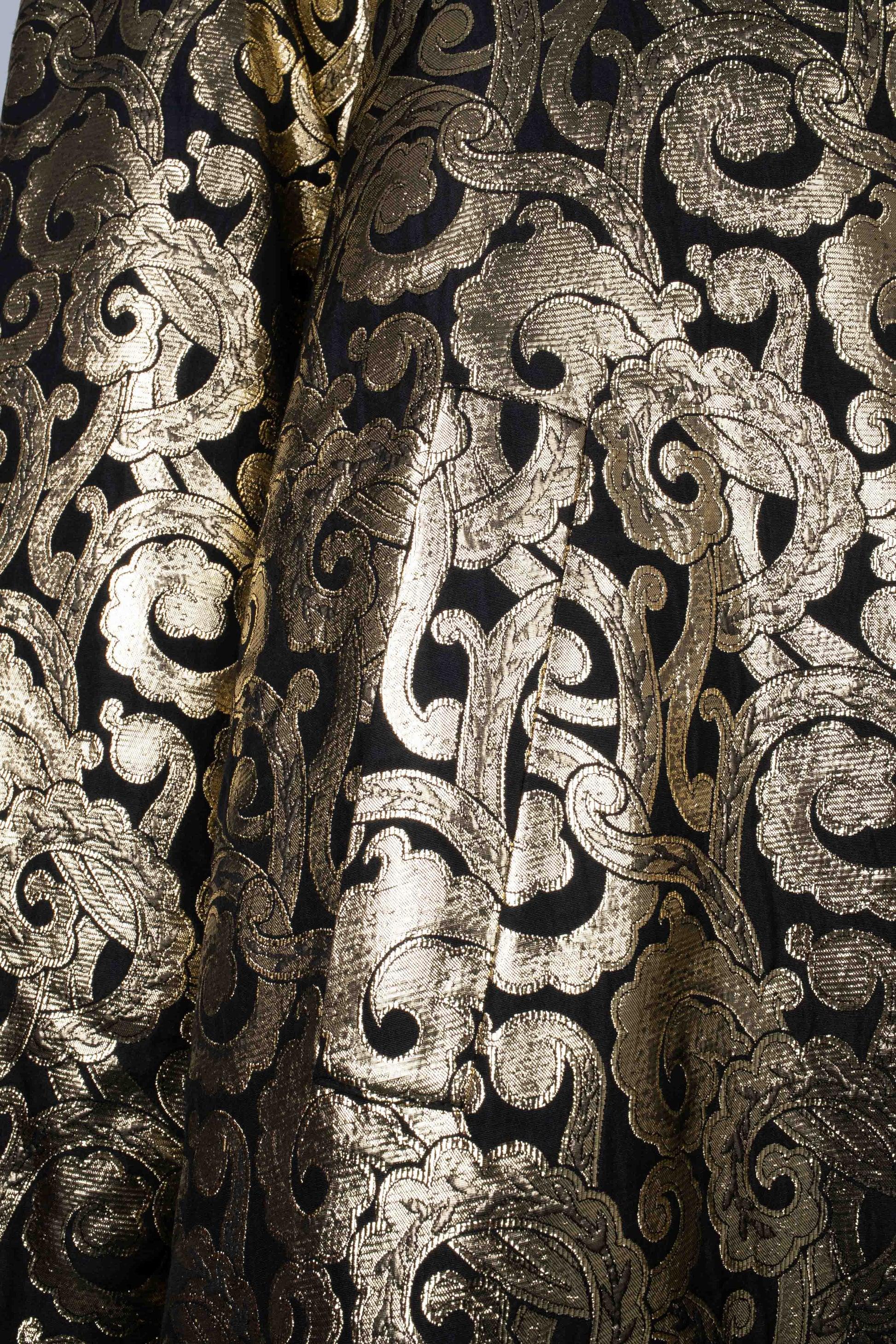 Women's Escada Blended Silk and Golden Lurex Coat For Sale