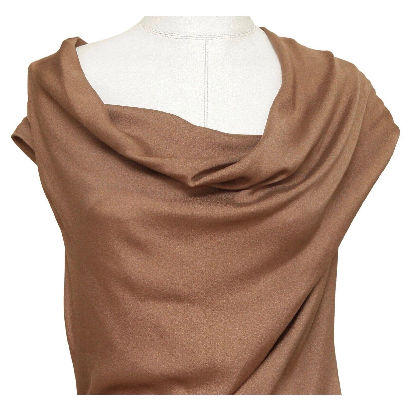 ESCADA Blouse Top Shirt Knit Cowl Neck Cap Sleeve Silk Blend Sz 38 NWT $525 In New Condition In Hollywood, FL