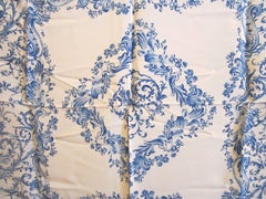 Escada Blue and White Silk Scarf Made in Italy New, Never Worn w/ Tag