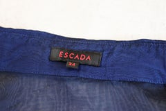 Escada Blue Silk Shirt