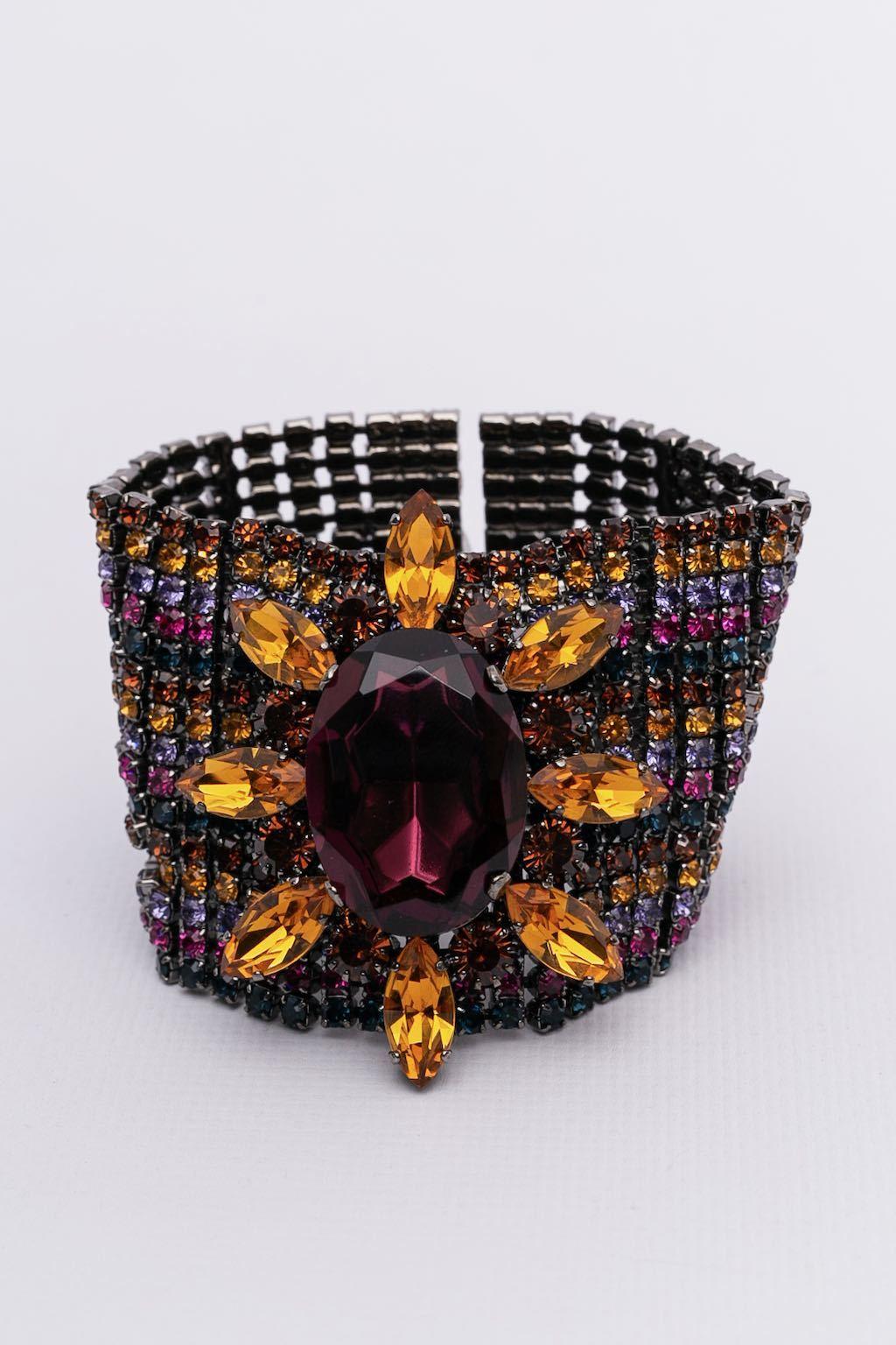 Women's Escada bracelet with rhinestones For Sale