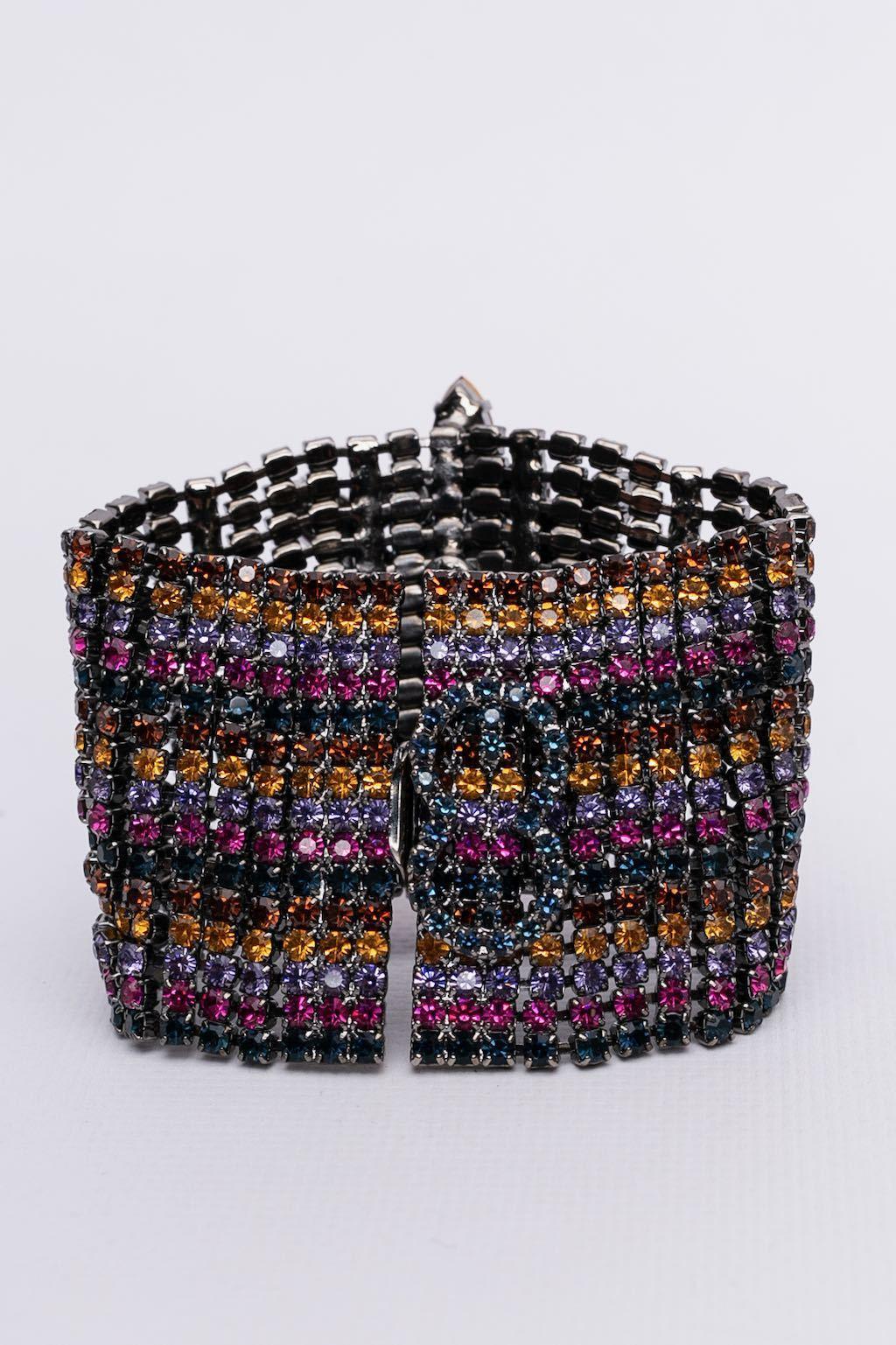 Escada bracelet with rhinestones For Sale 1