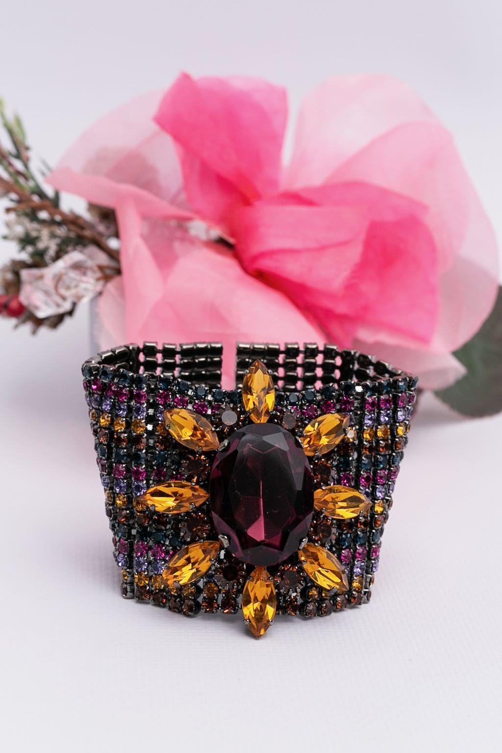 Escada bracelet with rhinestones For Sale 2