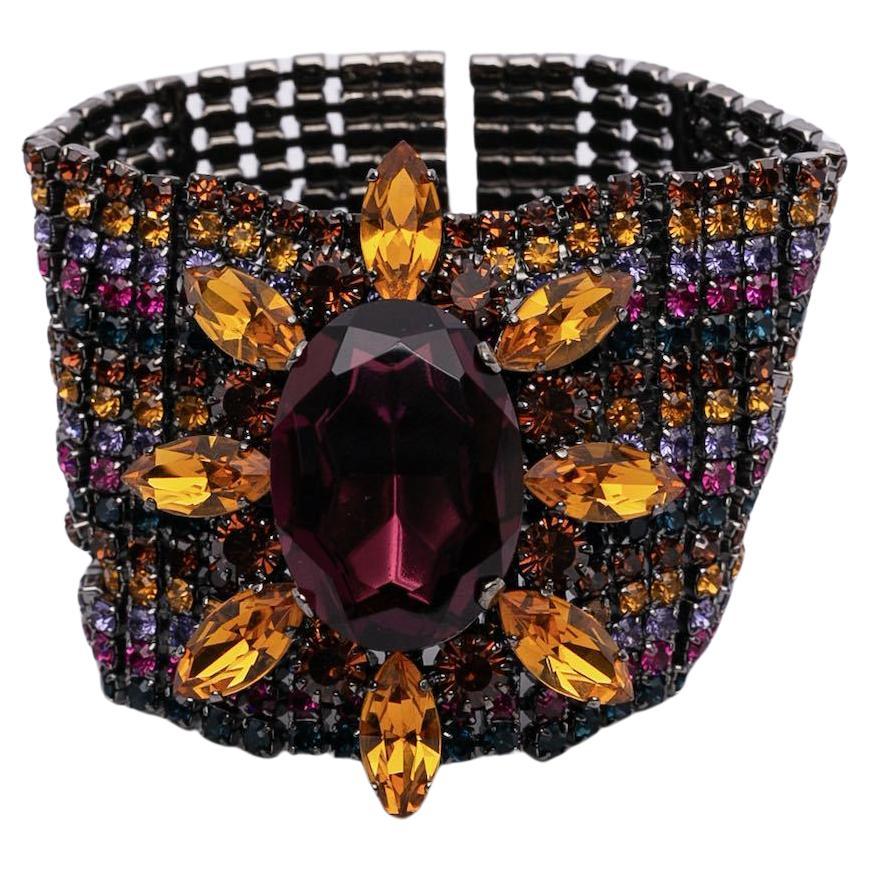 Escada bracelet with rhinestones For Sale