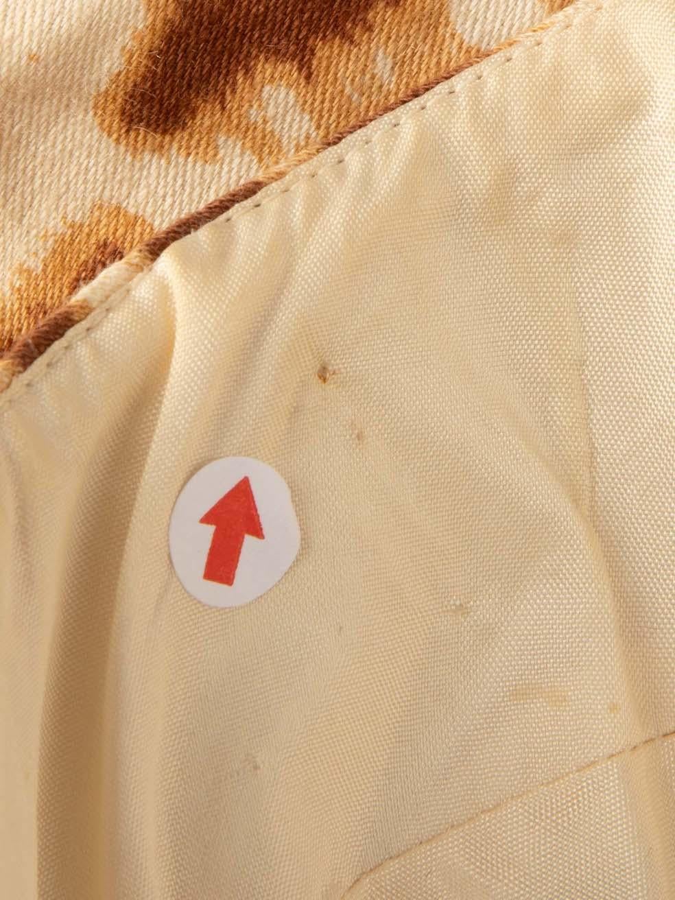 Escada Braunes knielanges Kleid mit Leopardenmuster Größe M im Angebot 3