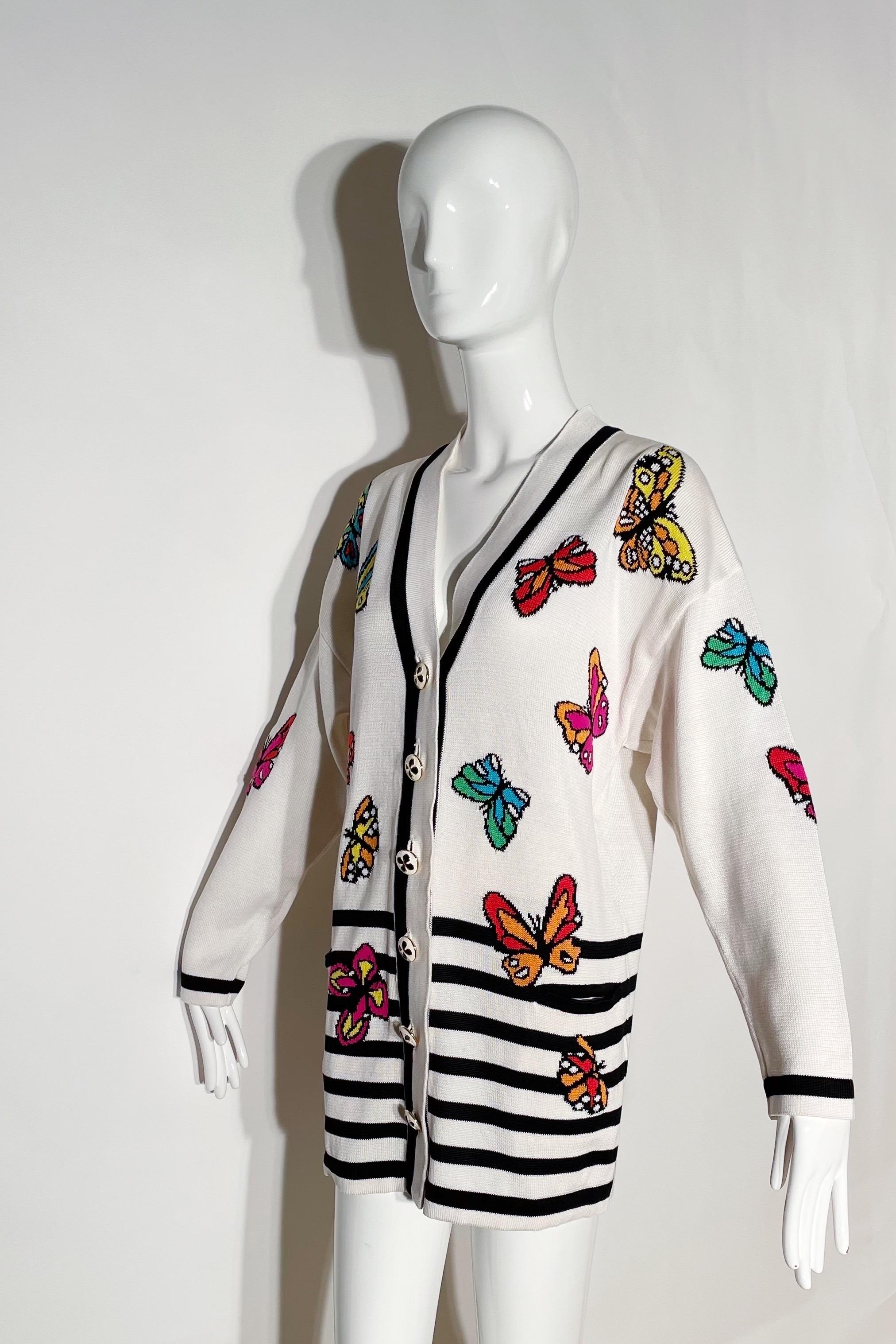 Escada Butterfly Cardigan For Sale 2