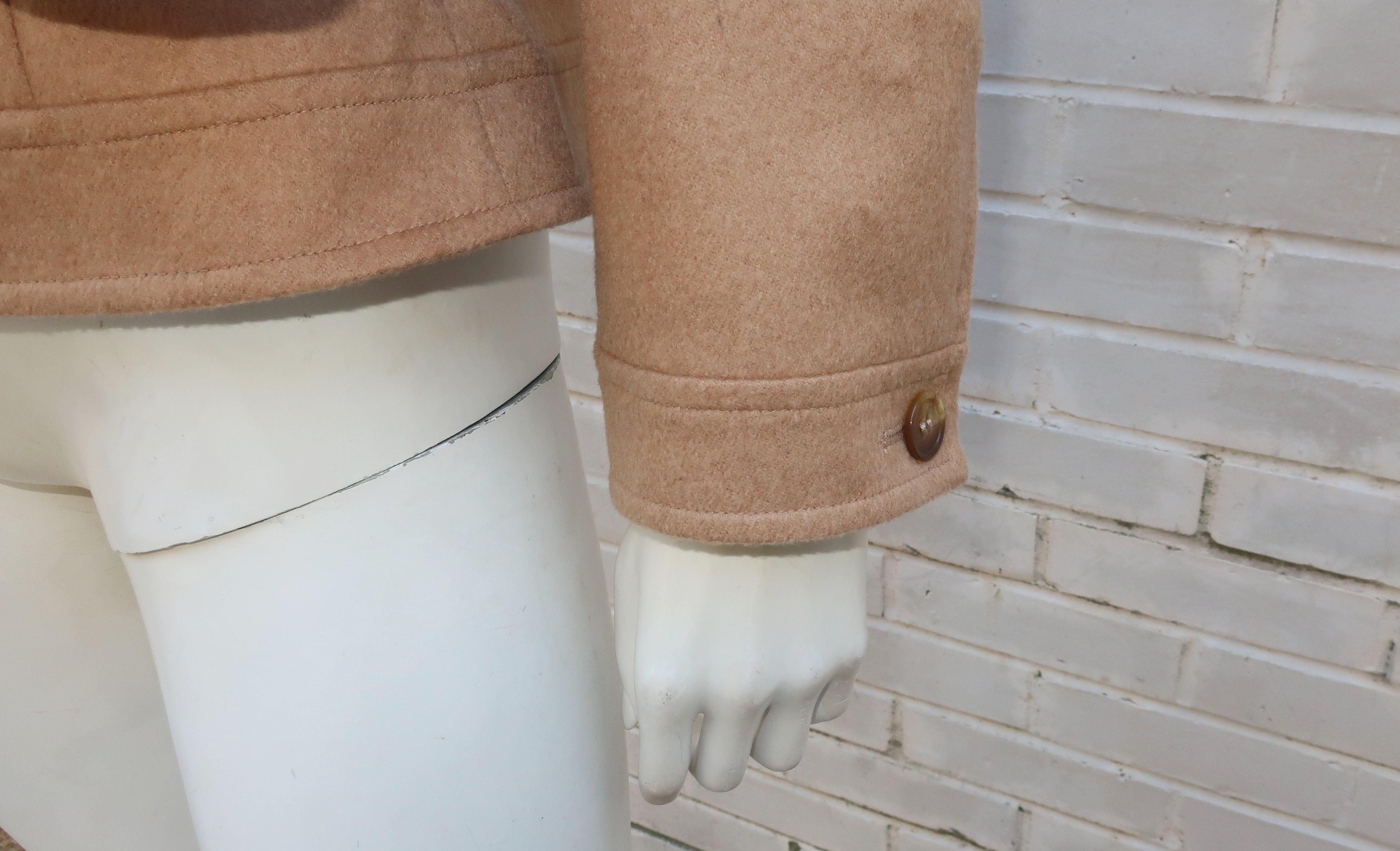 Escada Kamelhaar-Jacke im Militärstil 2