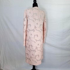 Escada powder pink formal outfit dress and duster