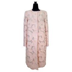 Escada powder pink formal outfit dress and duster