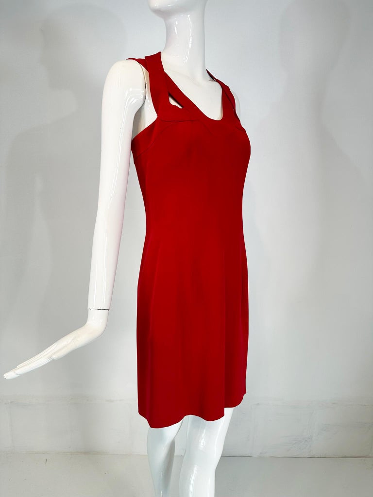 strapless open back dress Escada Couture Silk Evening Dress – Pass the Past Coffee main image 0