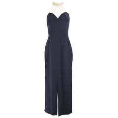 Escada Couture Pearl Beaded Evening Gown