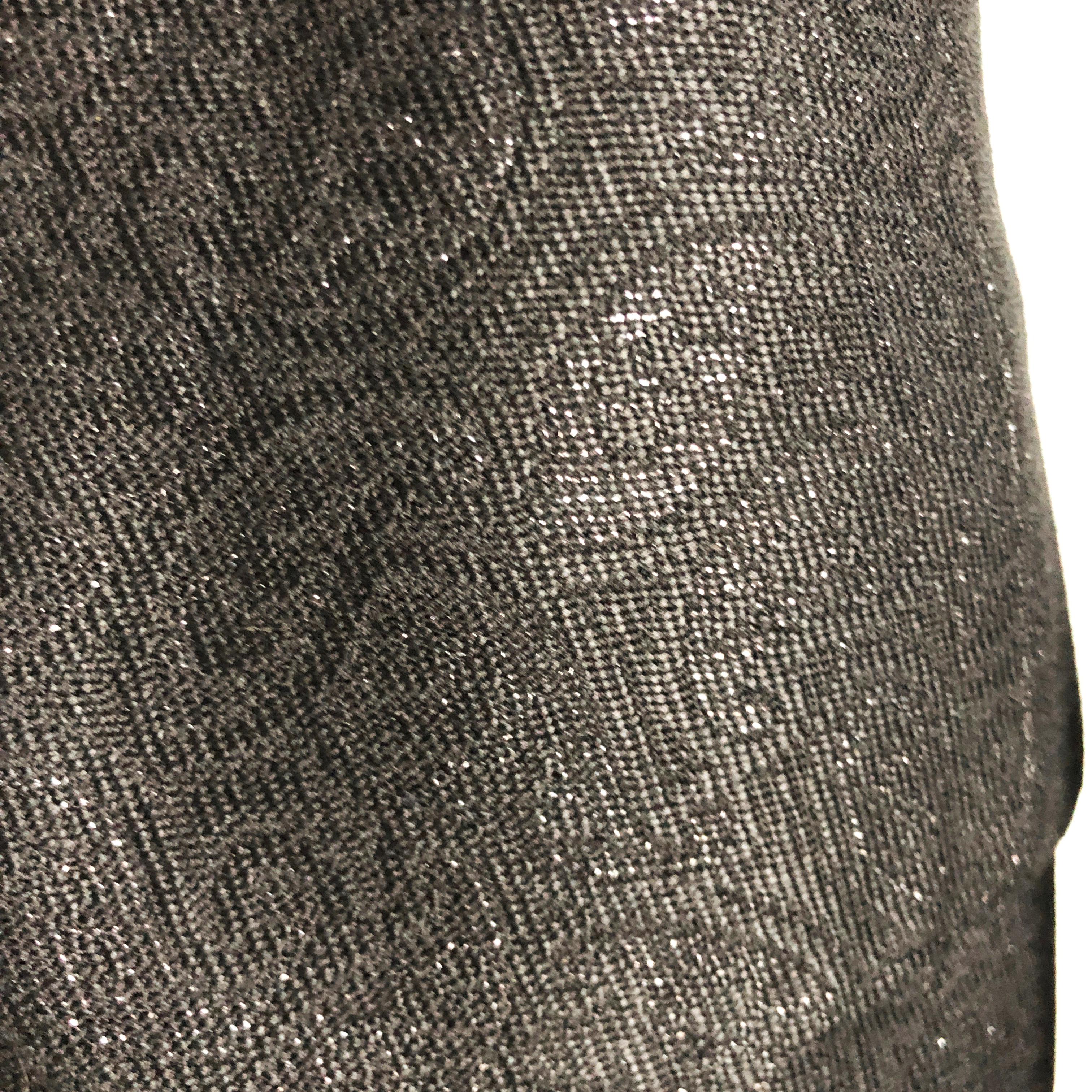 Women's or Men's Escada Couture Suit Mink Collar Jacket and Skirt 2pc Silk Wool Blend Paisley 40 For Sale
