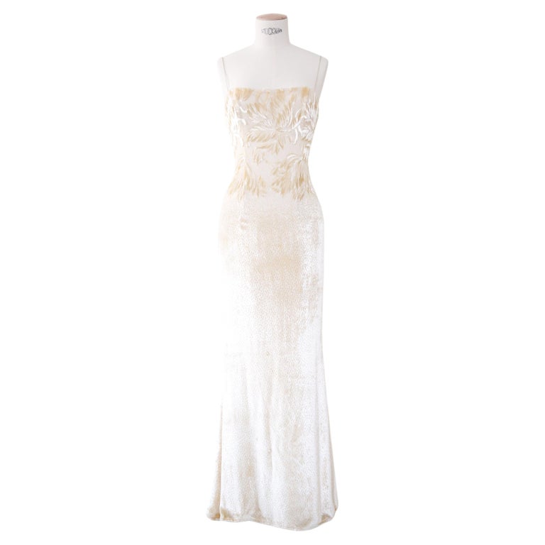 cream velvet wedding dress Velveteen Dress