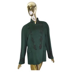 Blazer verde oscuro bordado Escada