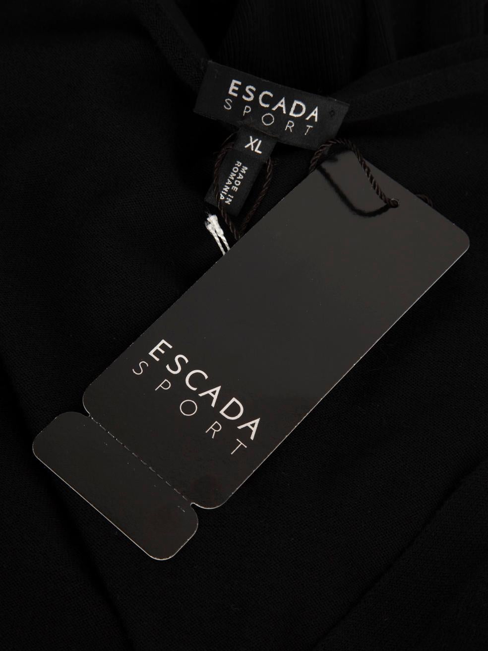 Escada Escada Sport Cardigan à col en V noir Taille XL Neuf - En vente à London, GB