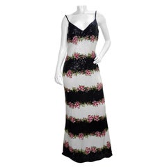 Maxi abito floreale di Escada con paillettes