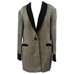 Chaqueta blazer Escada dorada y negra