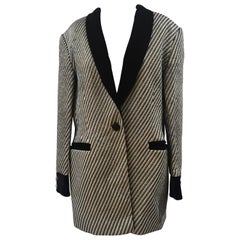 Retro Escada gold and black blazer jacket