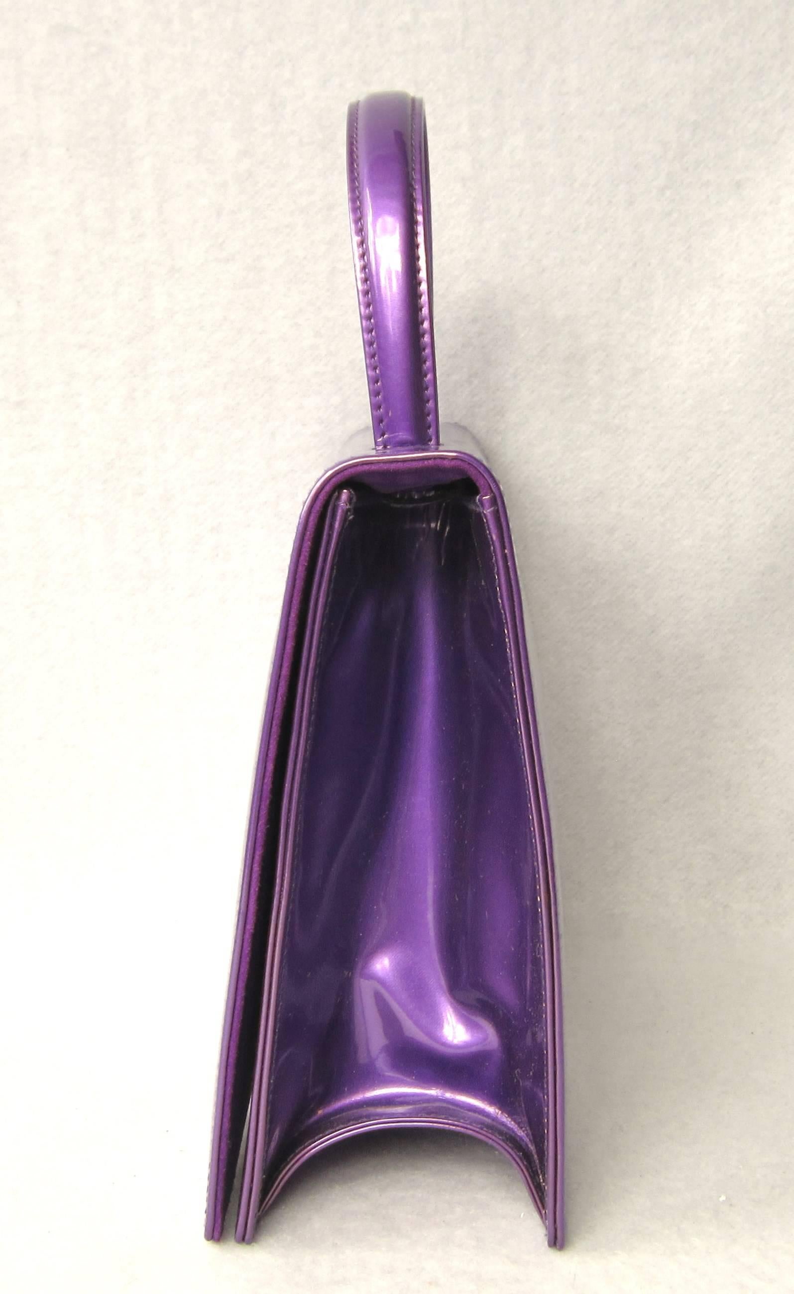 Women's Escada Handbag Purple Calf Leather Escada New, never used 1990s