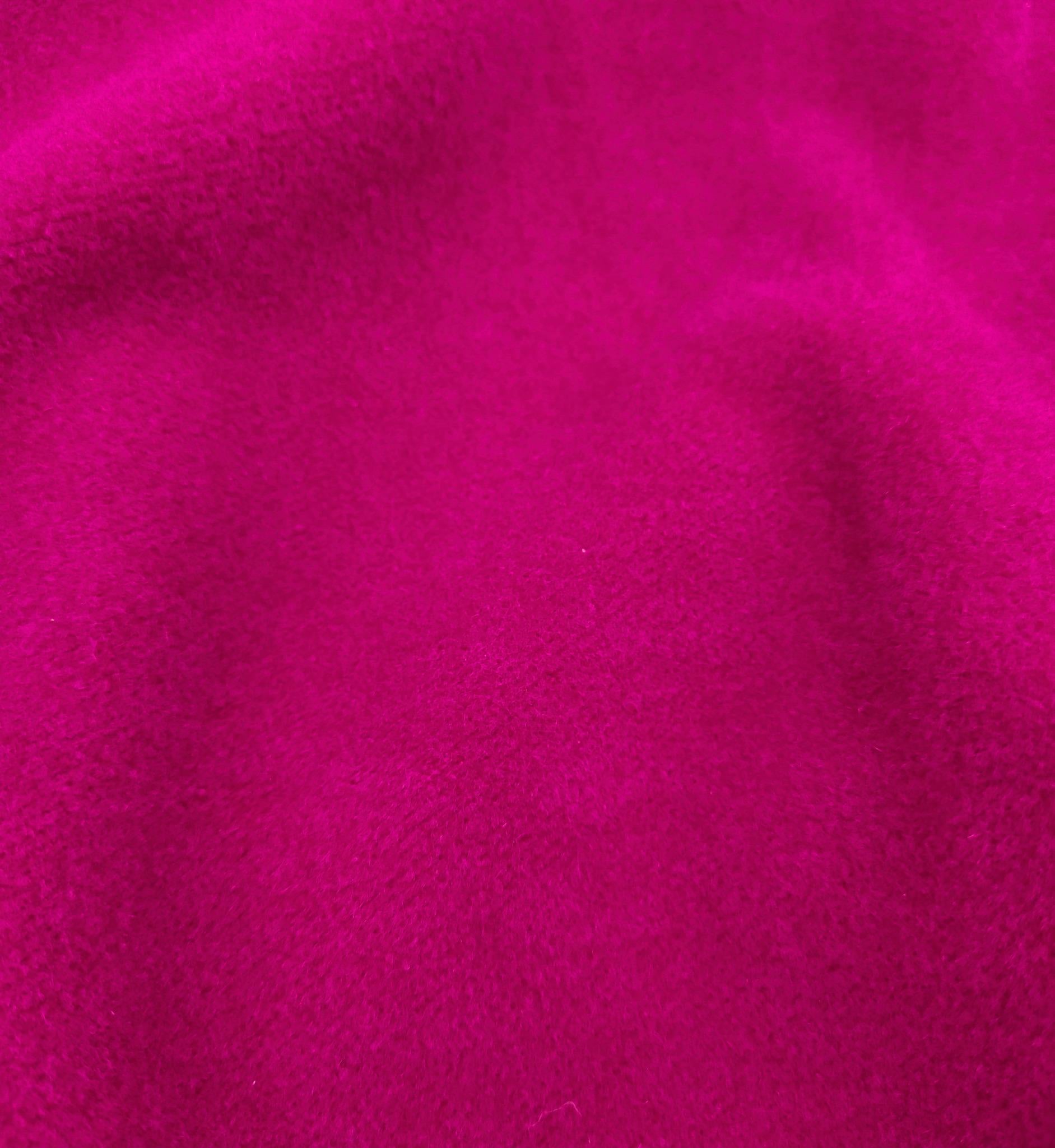 Cappotto aperto in lana rosa caldo di Escada in vendita 5