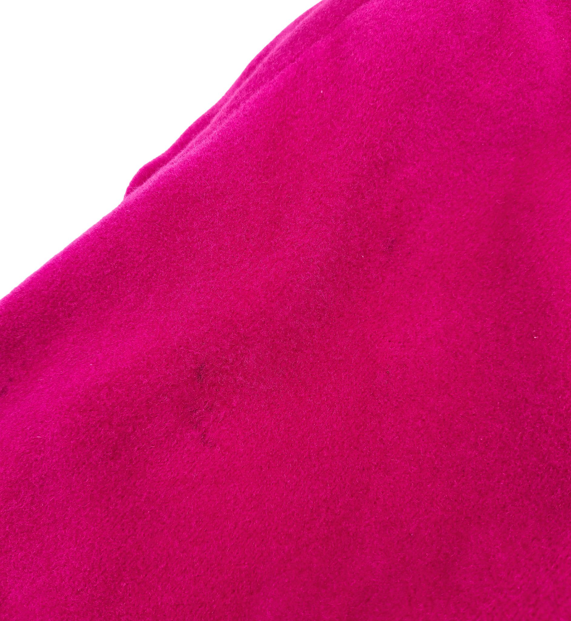 Cappotto aperto in lana rosa caldo di Escada in vendita 6