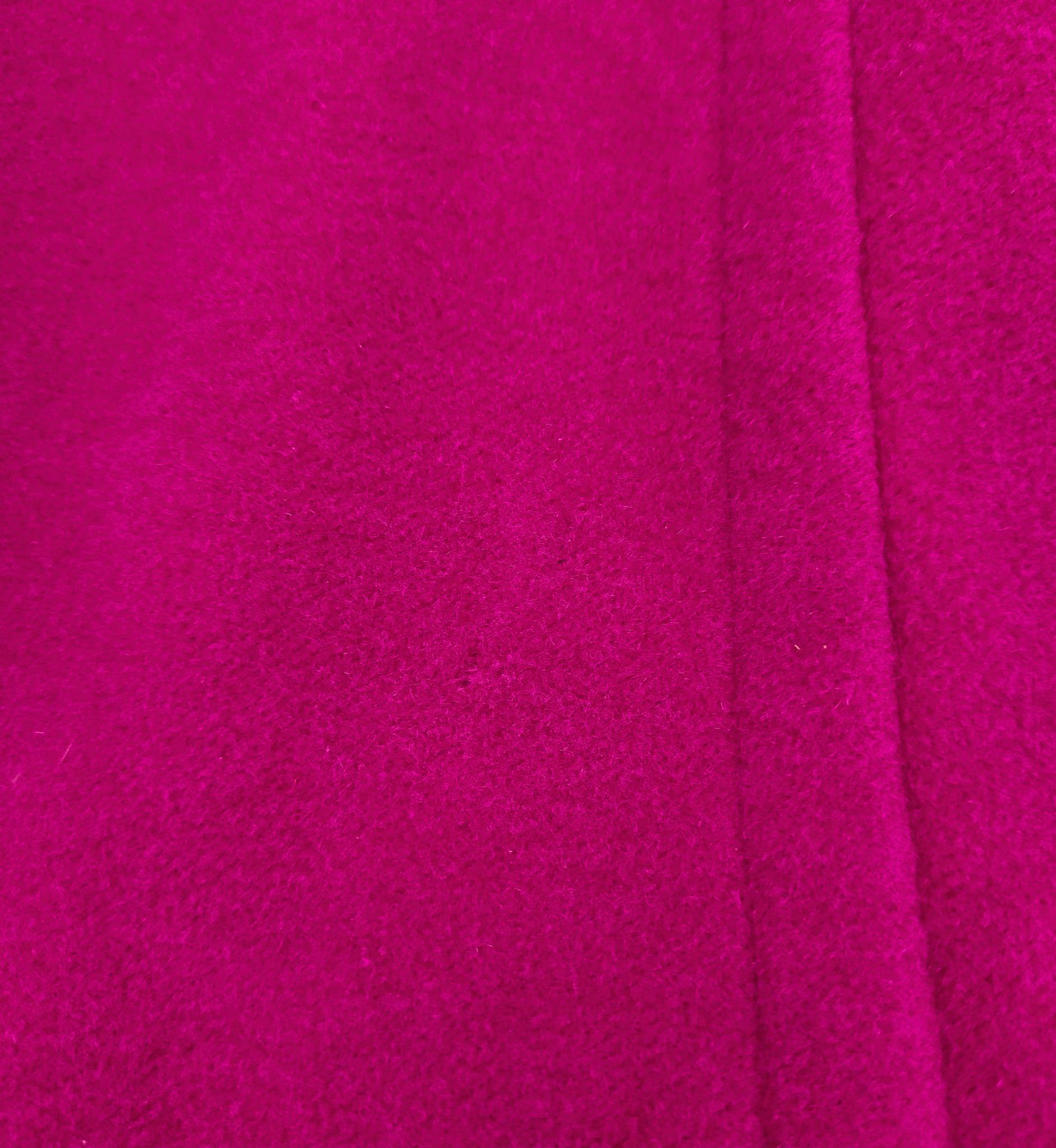 Cappotto aperto in lana rosa caldo di Escada in vendita 7
