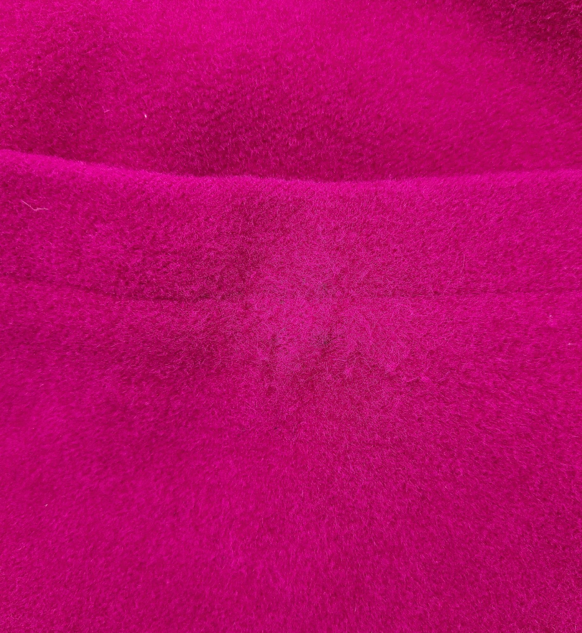 Cappotto aperto in lana rosa caldo di Escada in vendita 3