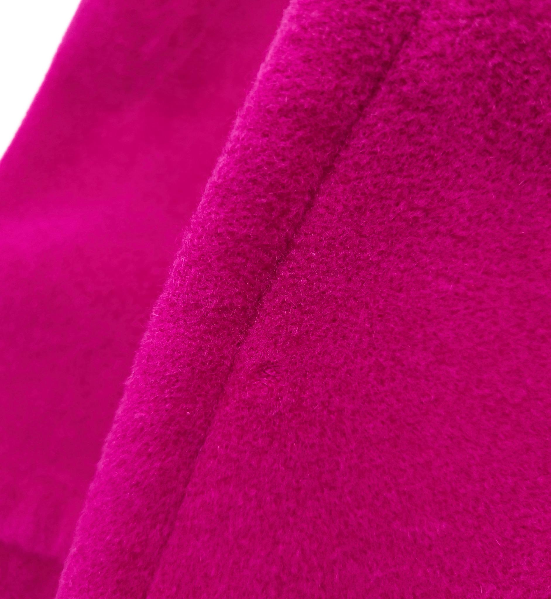 Cappotto aperto in lana rosa caldo di Escada in vendita 4