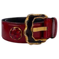 Escada leather belt 1990s