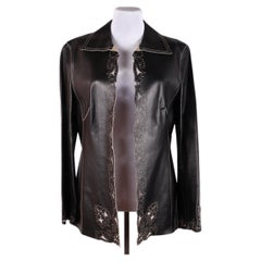 Escada. Leather jacket. Genuine leather.