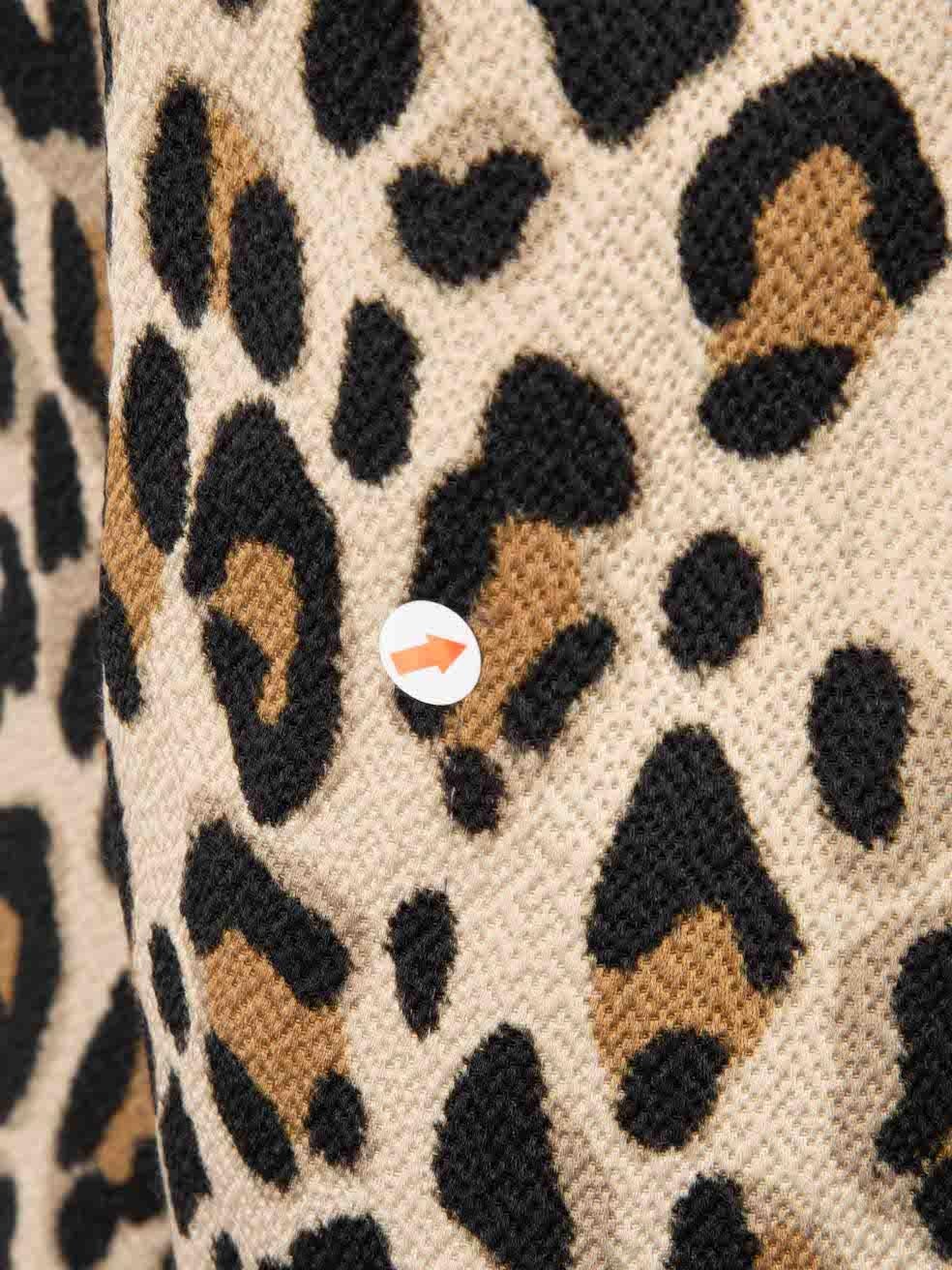Escada Leopard Print Single Breasted Blazer Size M 1