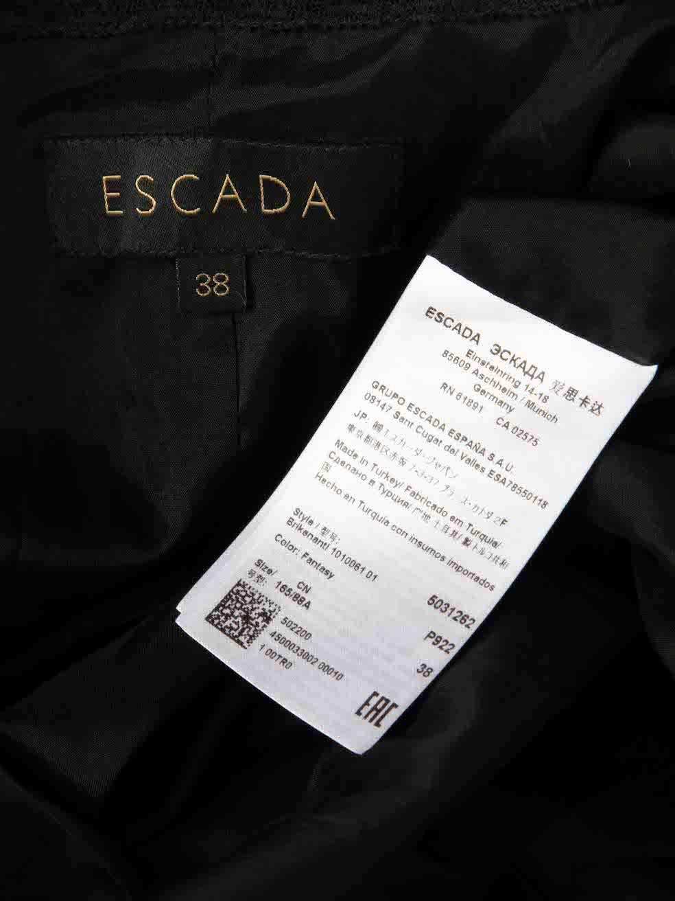 Escada Leopard Print Single Breasted Blazer Size M 2