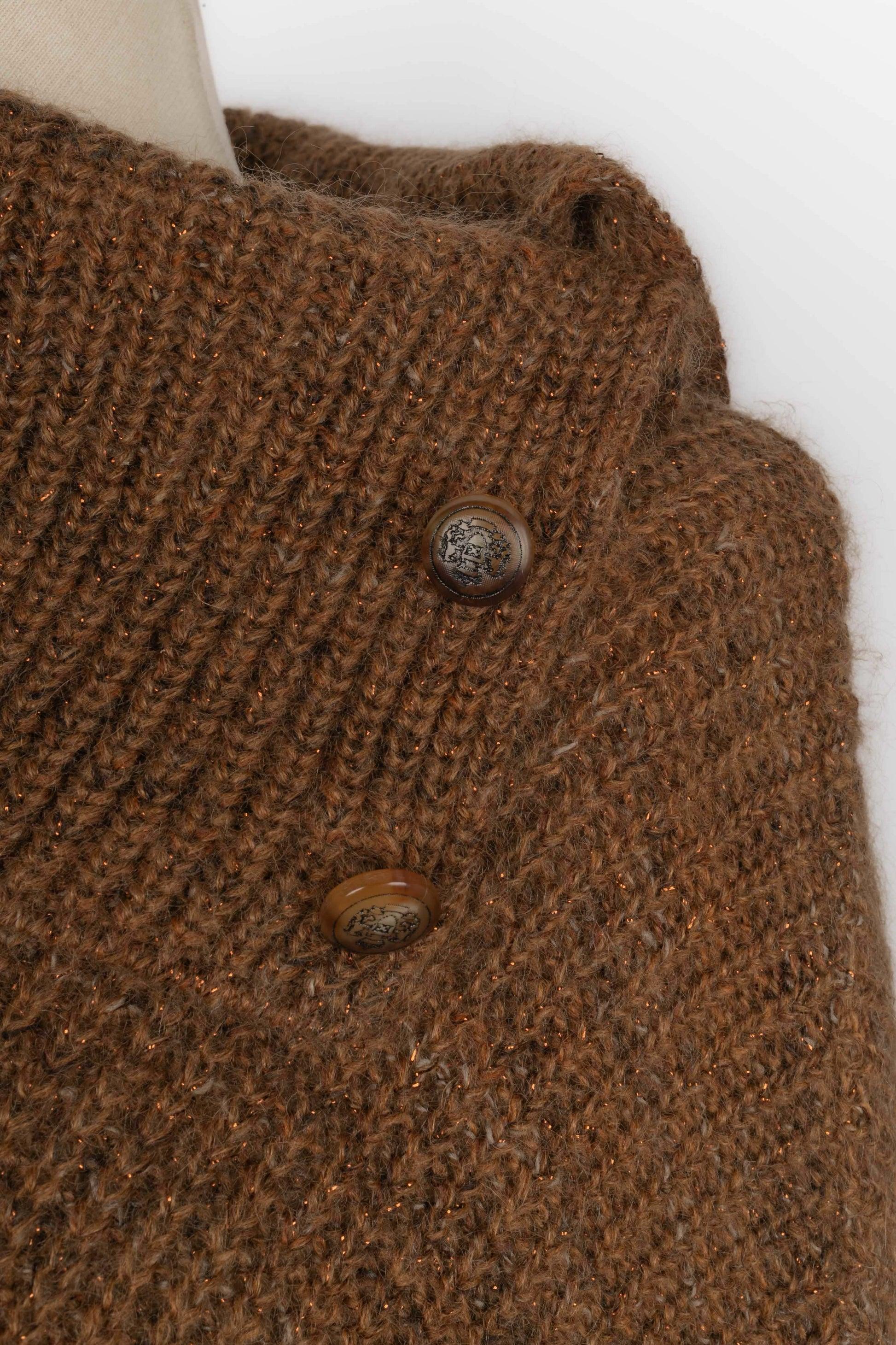 Escada Long Blended Wool and Mohair Sweater For Sale 2
