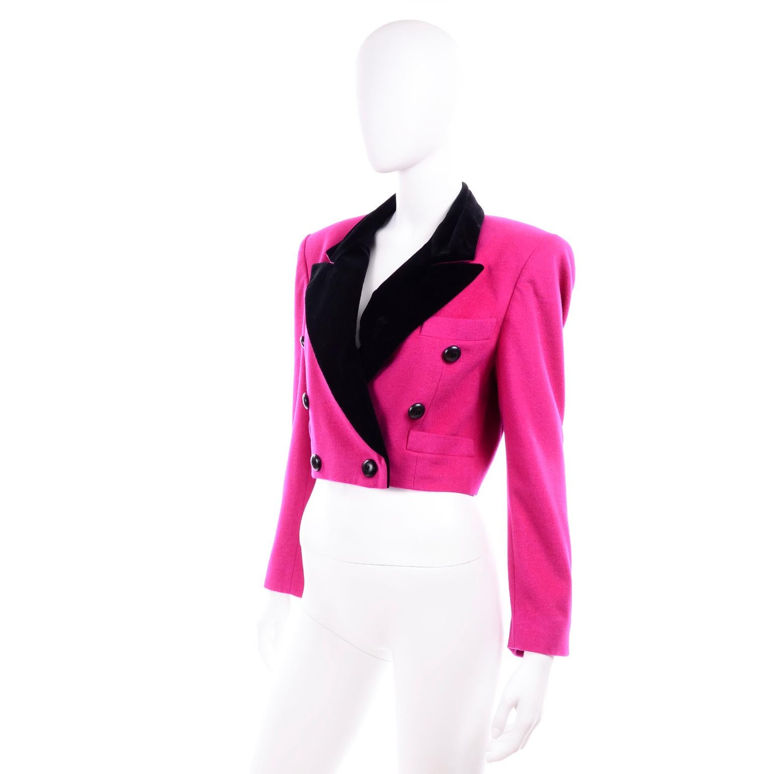 bright pink jacket