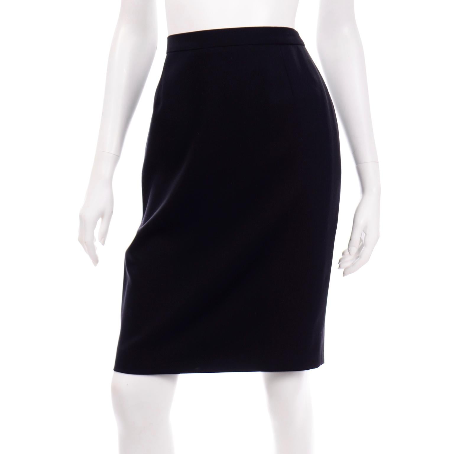Escada Margaretha Ley Escada abito vintage giacca gialla top in seta e gonna a tubino nera 5