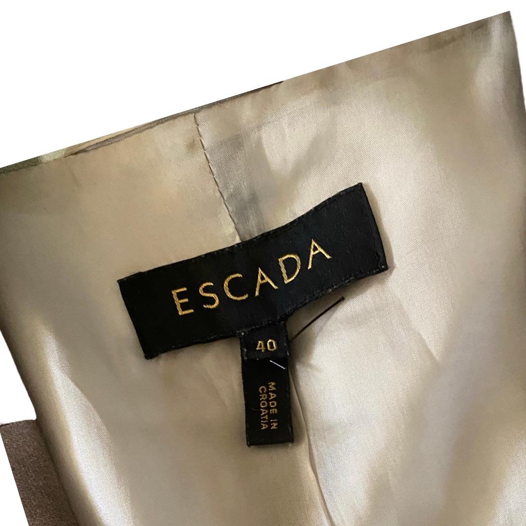 Escada Modern “Smoke” Abstract Print Blazer Size 10 For Sale 1
