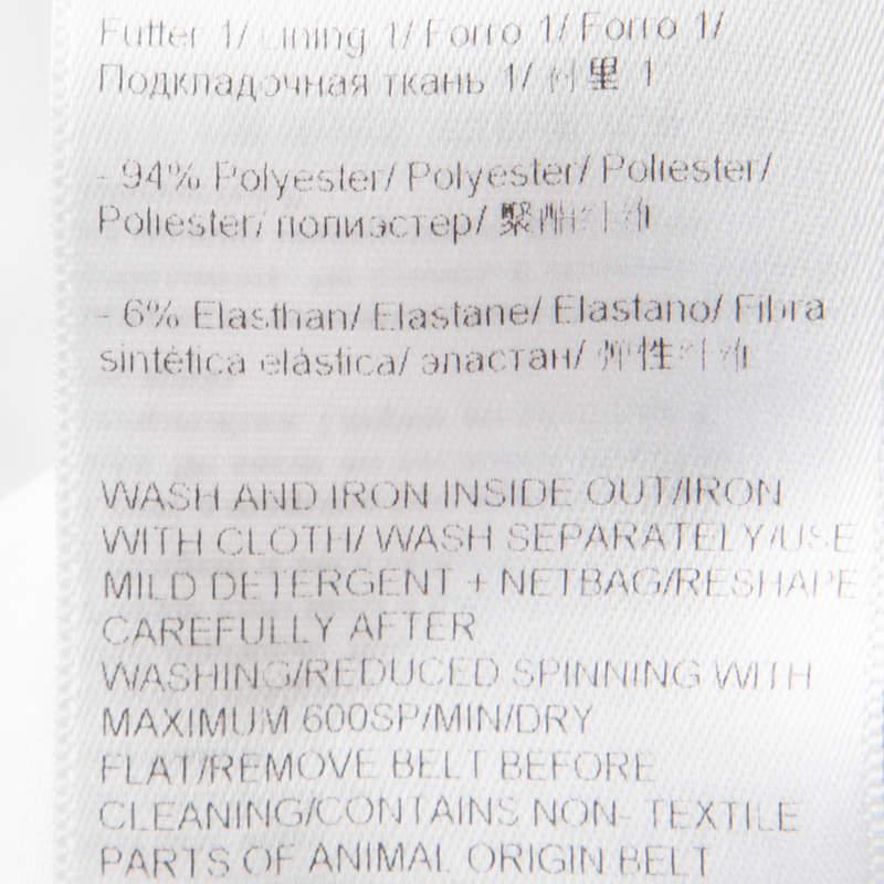 Escada Monochrome Scallop Lace Panel Detail Short Sleeve Dress XS For Sale 2