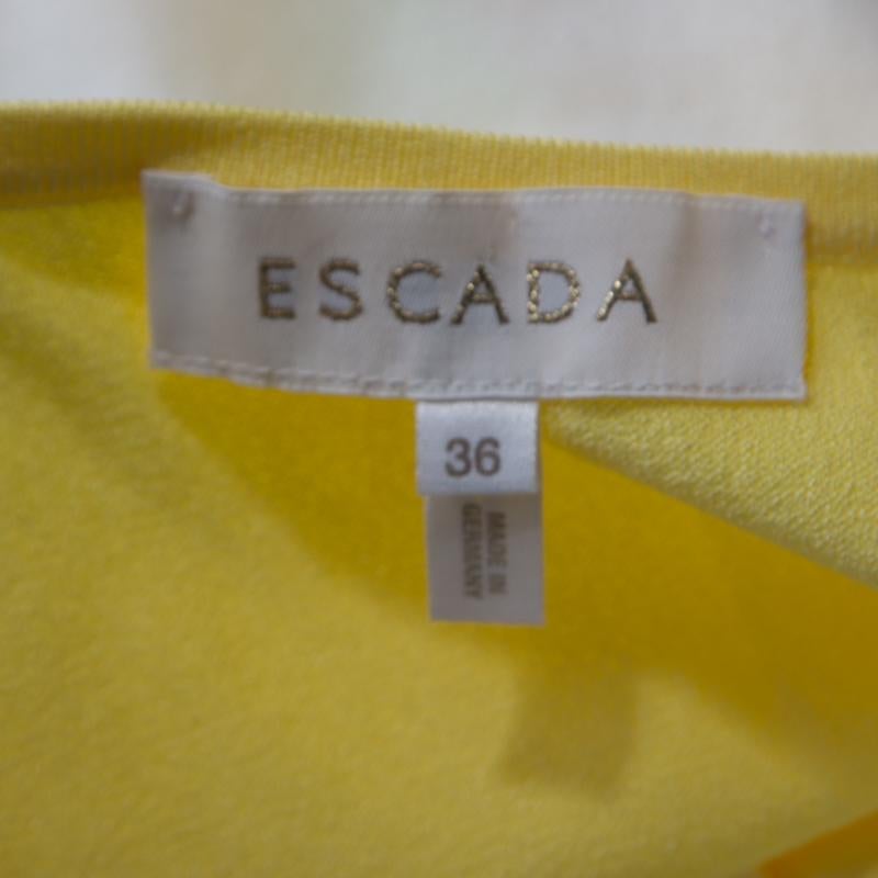 Escada Multicolor Rib Knit Button Front Cardigan M In Excellent Condition In Dubai, Al Qouz 2