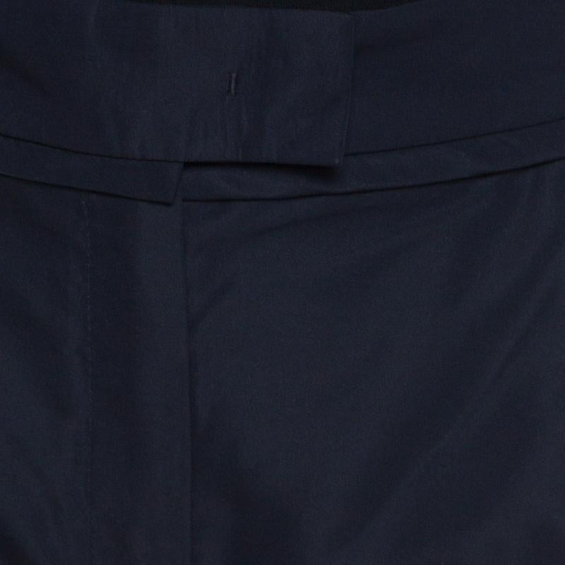 Escada Navy Blue Tailored Straight Pants M 1