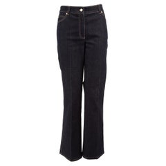 Escada Navy Denim Straight Leg Jeans Size L