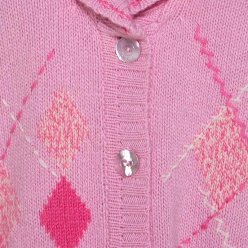 pink belted cardigan