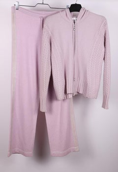 Escada pink cashmere suit
