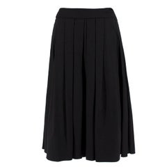 Escada pleated black midi skirt - Size US 8