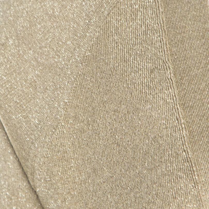 Escada Sandgold Lurex Knit Cropped Samanat Cardigan S In New Condition In Dubai, Al Qouz 2