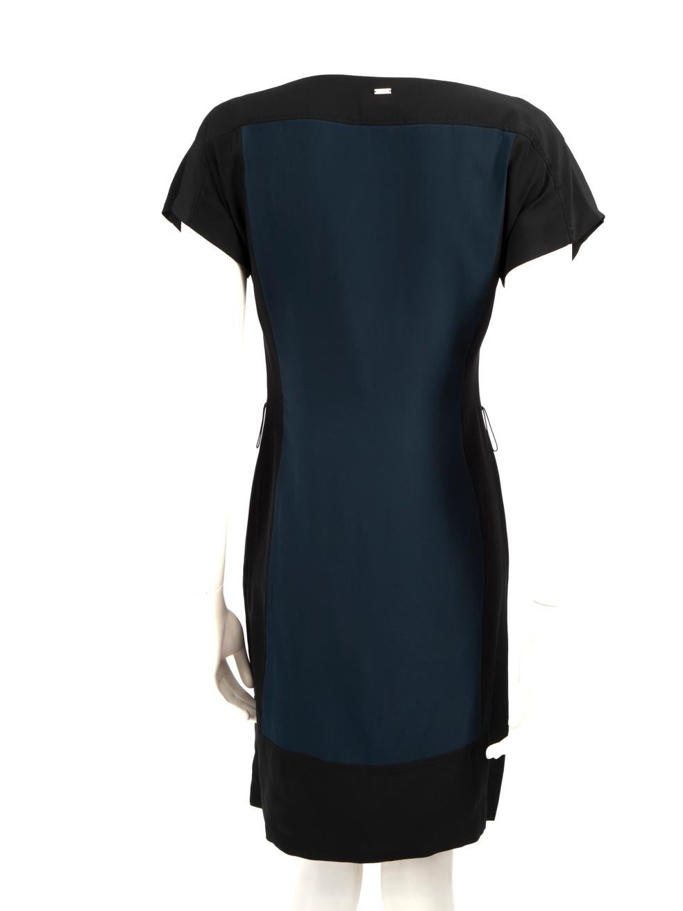 Black Escada Short Sleeve Knee Length Dress Size XXS For Sale