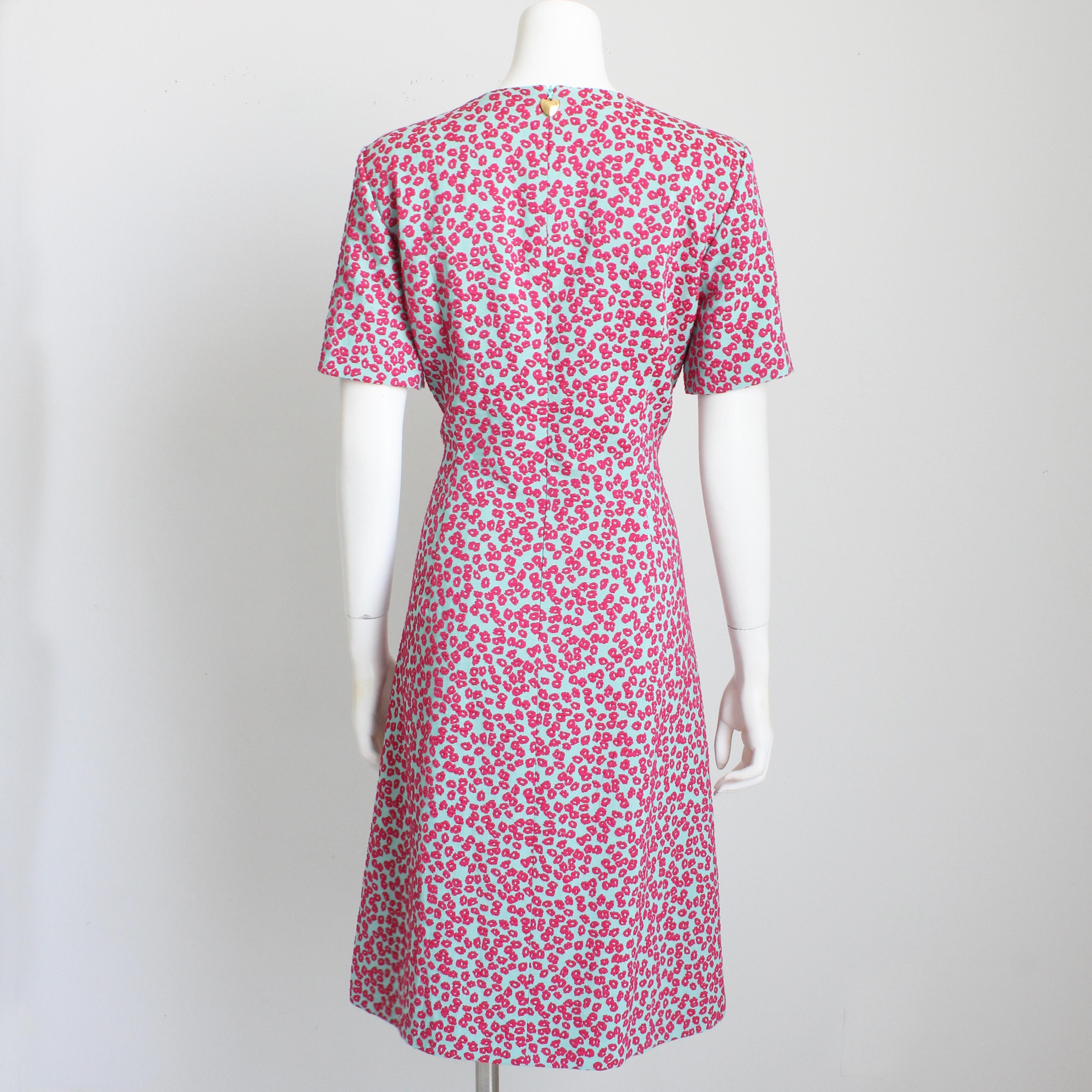 Escada Short-Sleeve Mini Daisy Jacquard Dress EU 40 EUC Spring Summer 3
