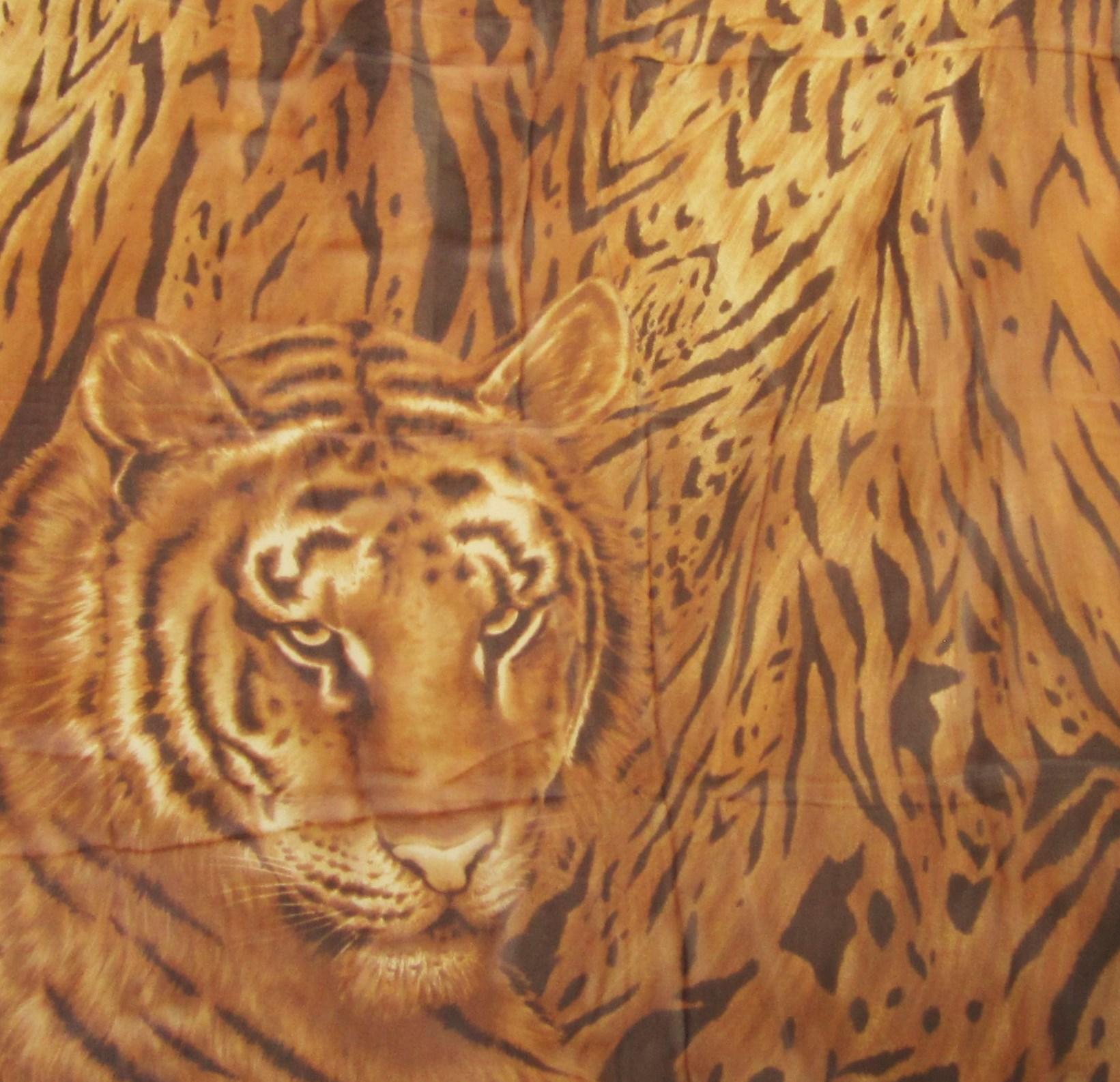 tiger silk scarf