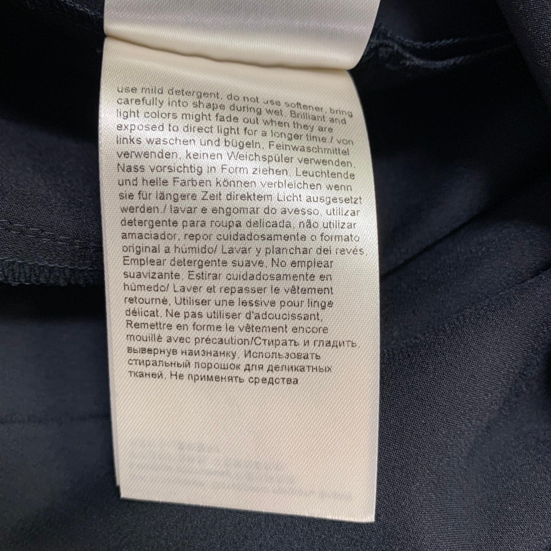 ESCADA Size 12 Navy Polyamide Blend Side Zipper Dress Pants For Sale 1