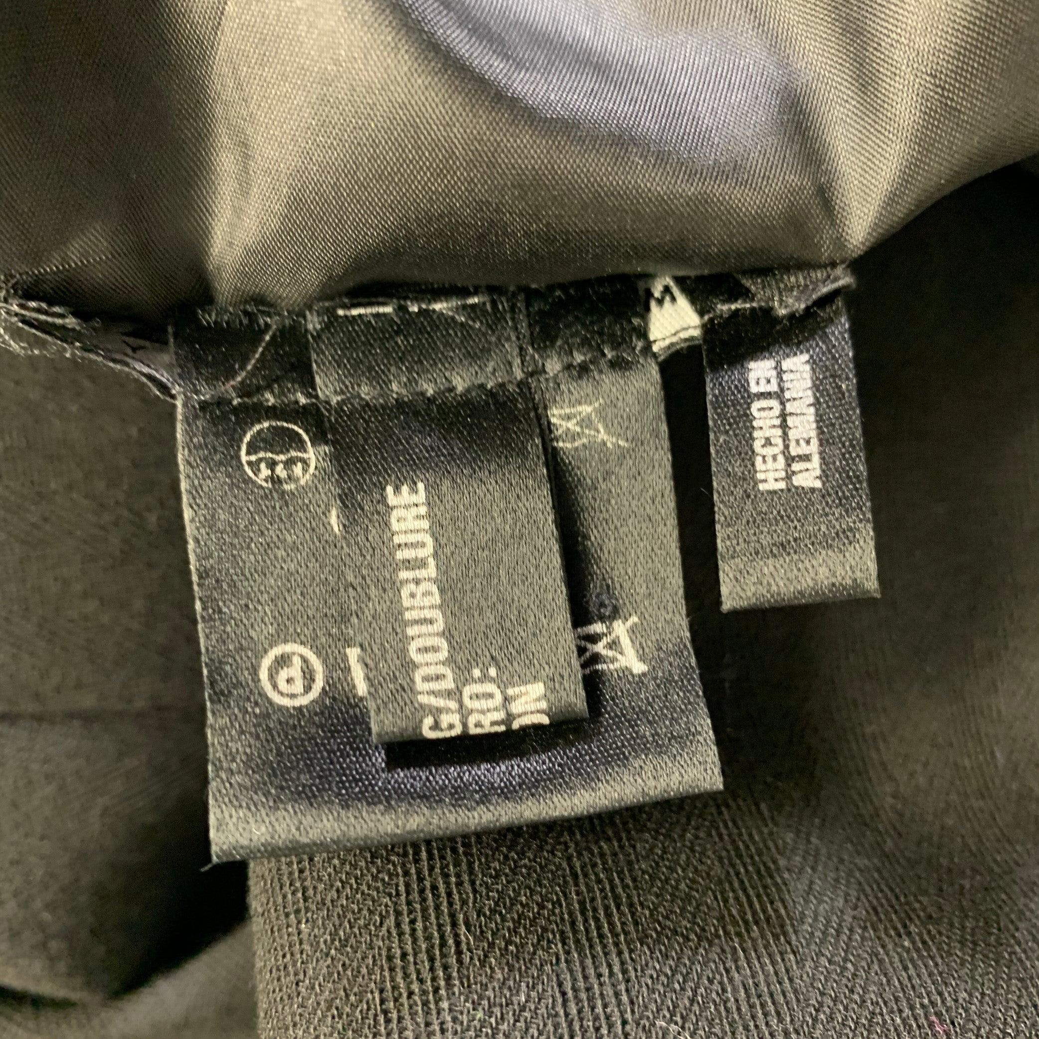 ESCADA Size 2 Black Virgin Wool Short Sleeve Knee Length Cocktail Dress For Sale 2