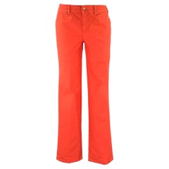 ESCADA Size 28 Coral Cotton Blend Casual Pants